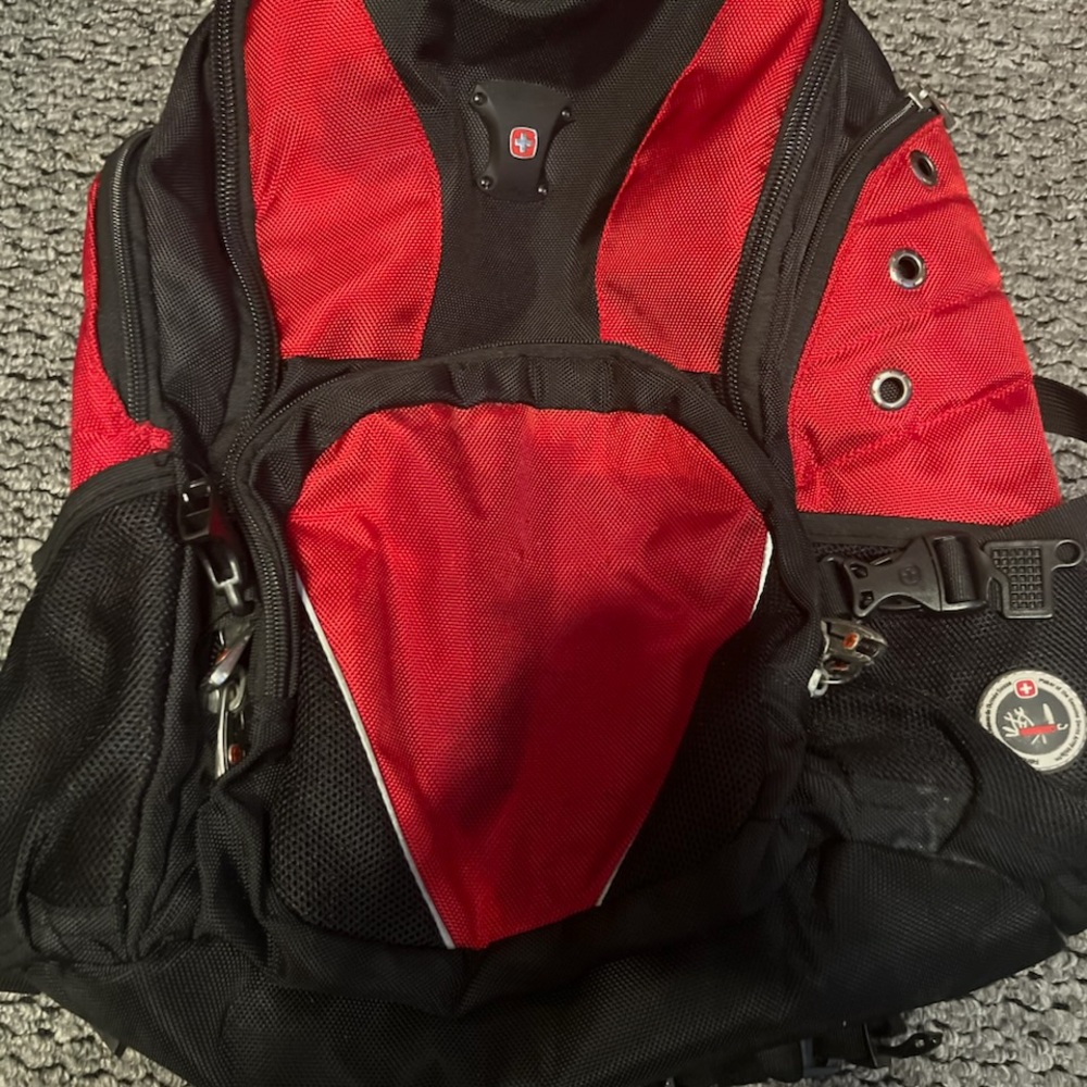 SwissGear Backpack in Red and Black